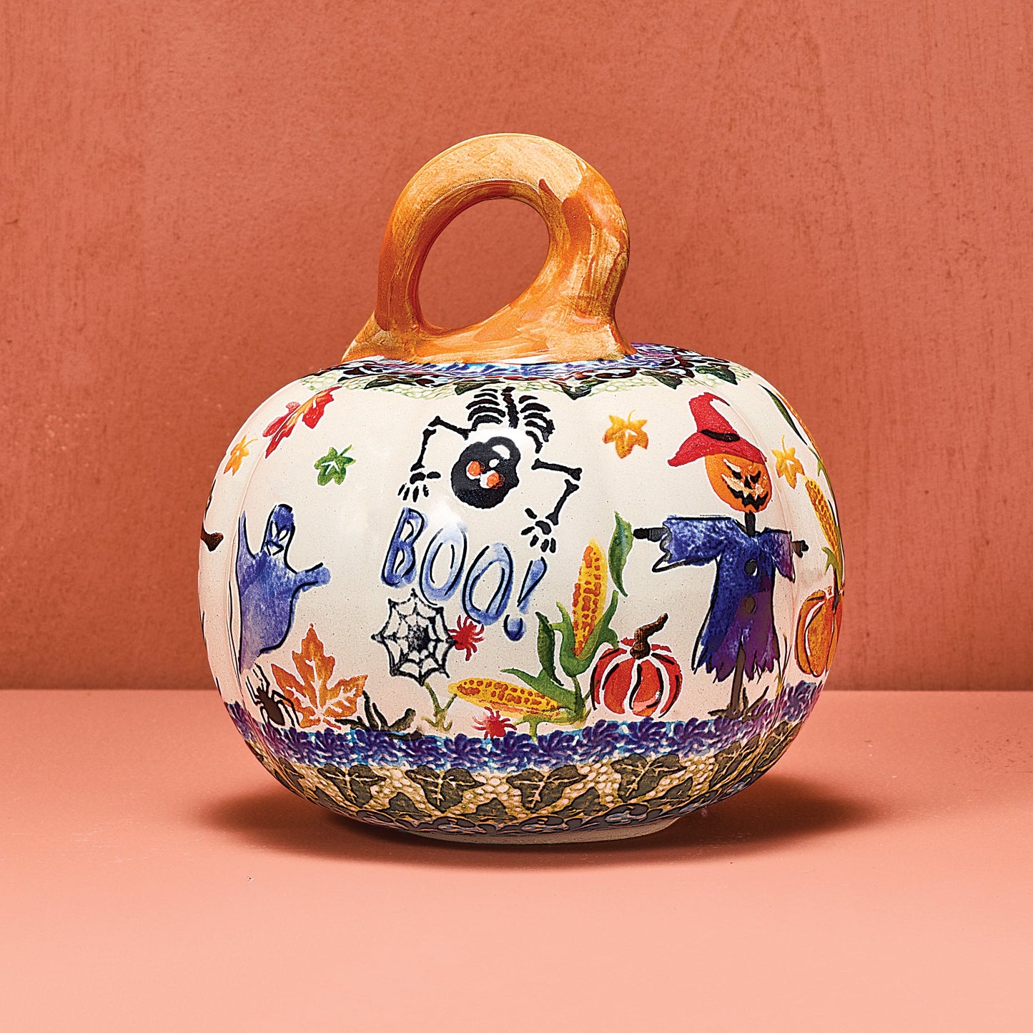 Polish Pottery Magic Moonlight Mini Pumpkin (Preorder)