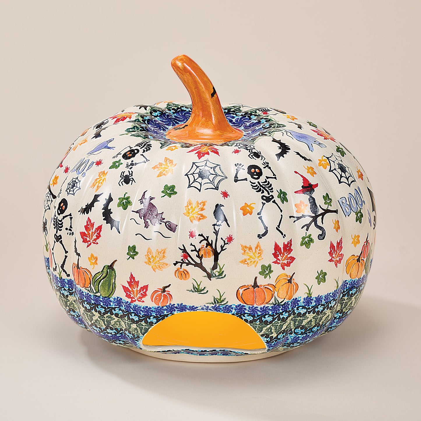 Polish Pottery Magic Moonlight Jack O' Lantern (Preorder)