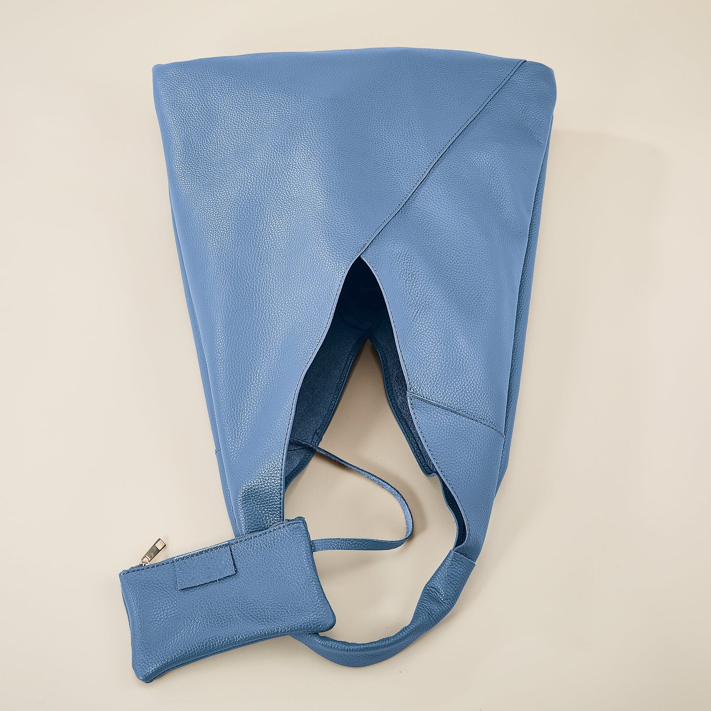 Milazzo Sapphire Italian Leather Hobo Bag