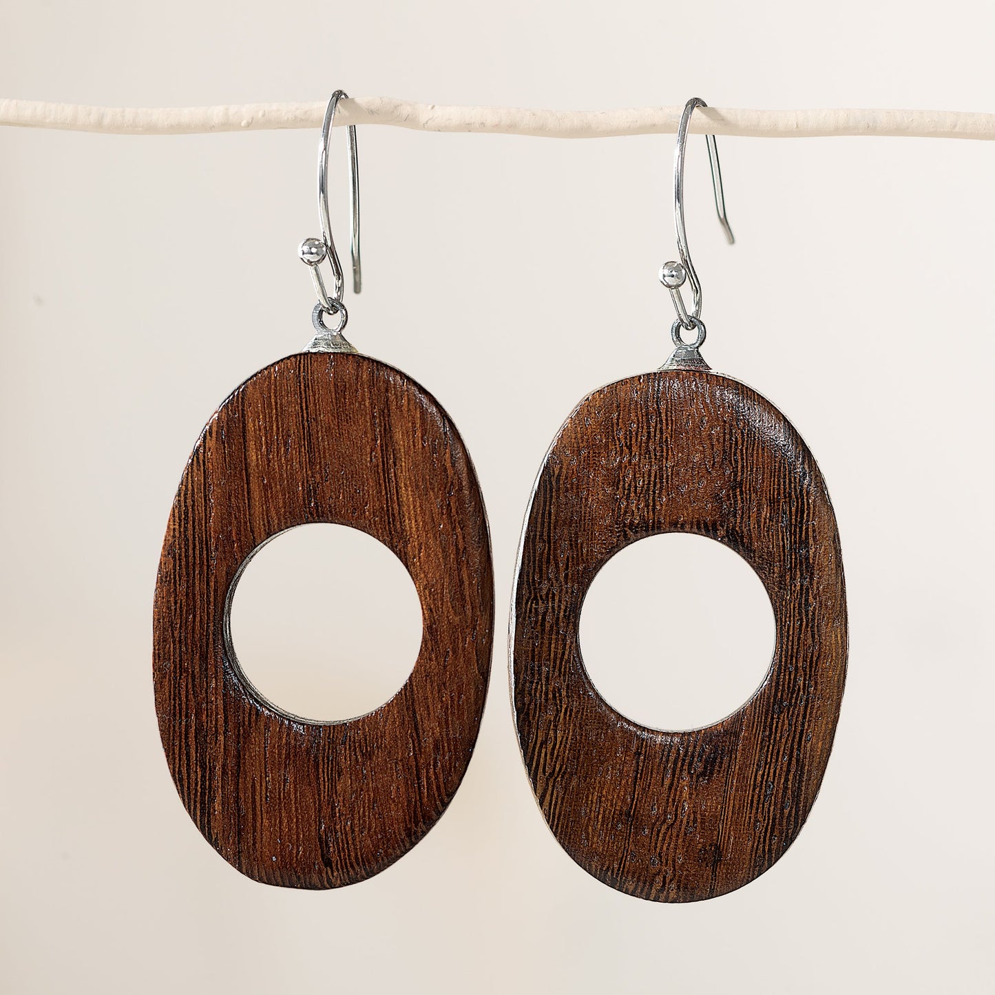 Sunset Snow-Capped Mountains Necklace & Earrings Set