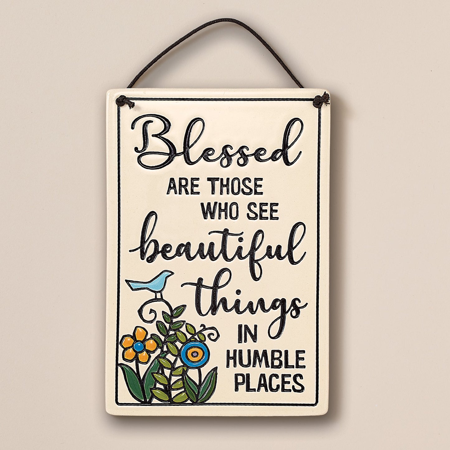 Beautiful Things Ceramic Wall Plaque