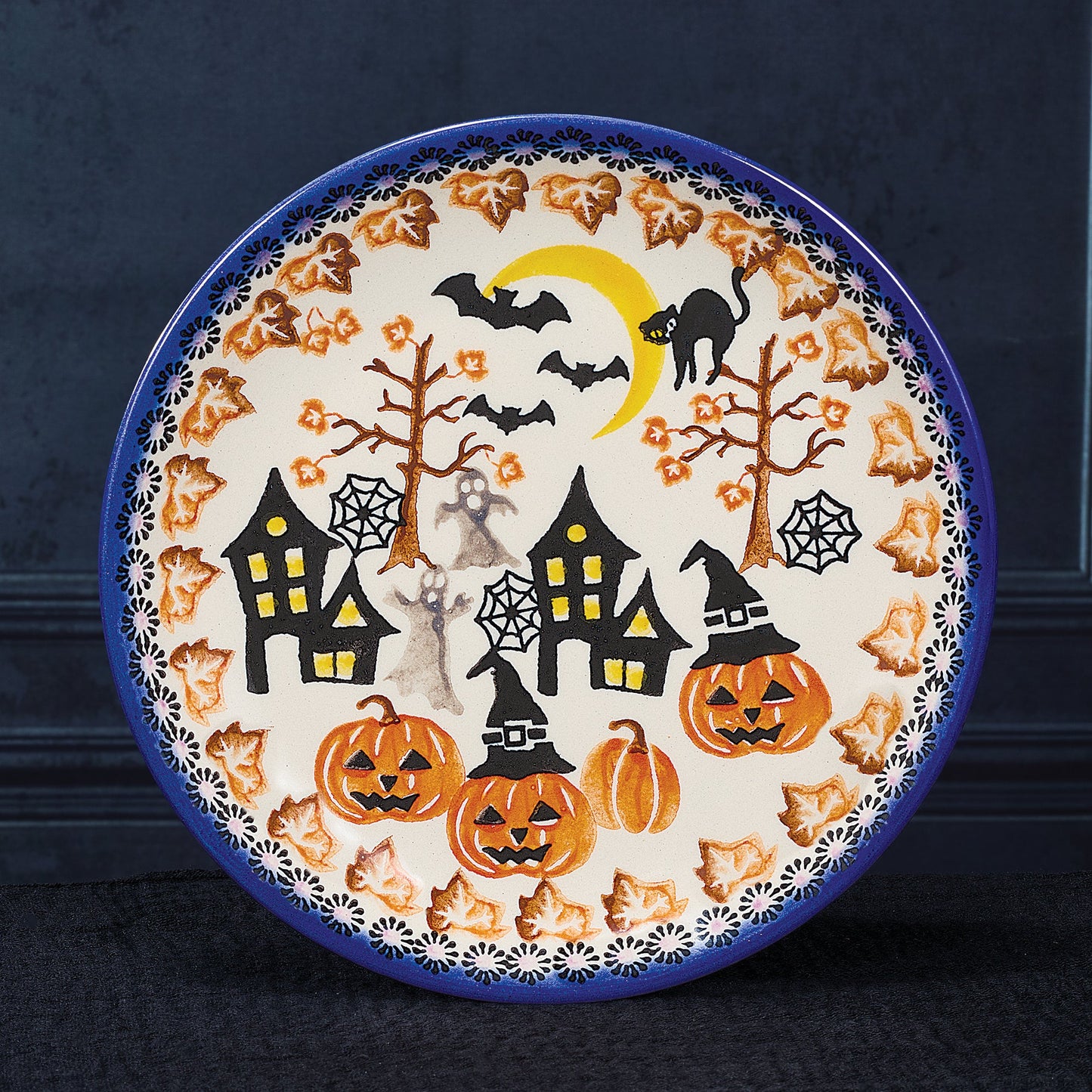 Polish Pottery Enchanting Pumpkins Small Plate