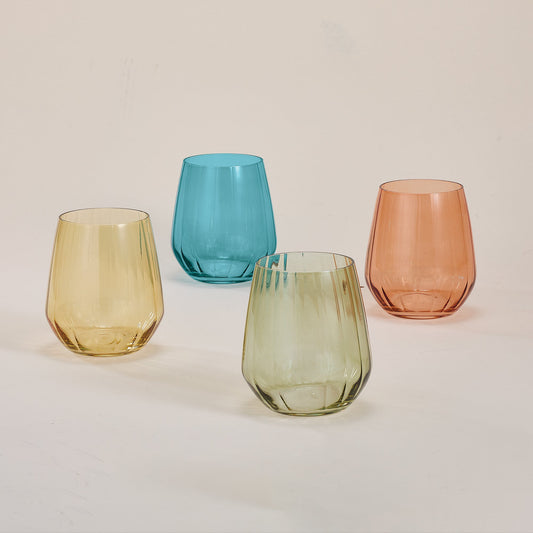 Colors of the Wind Stemless Glasses Set of 4