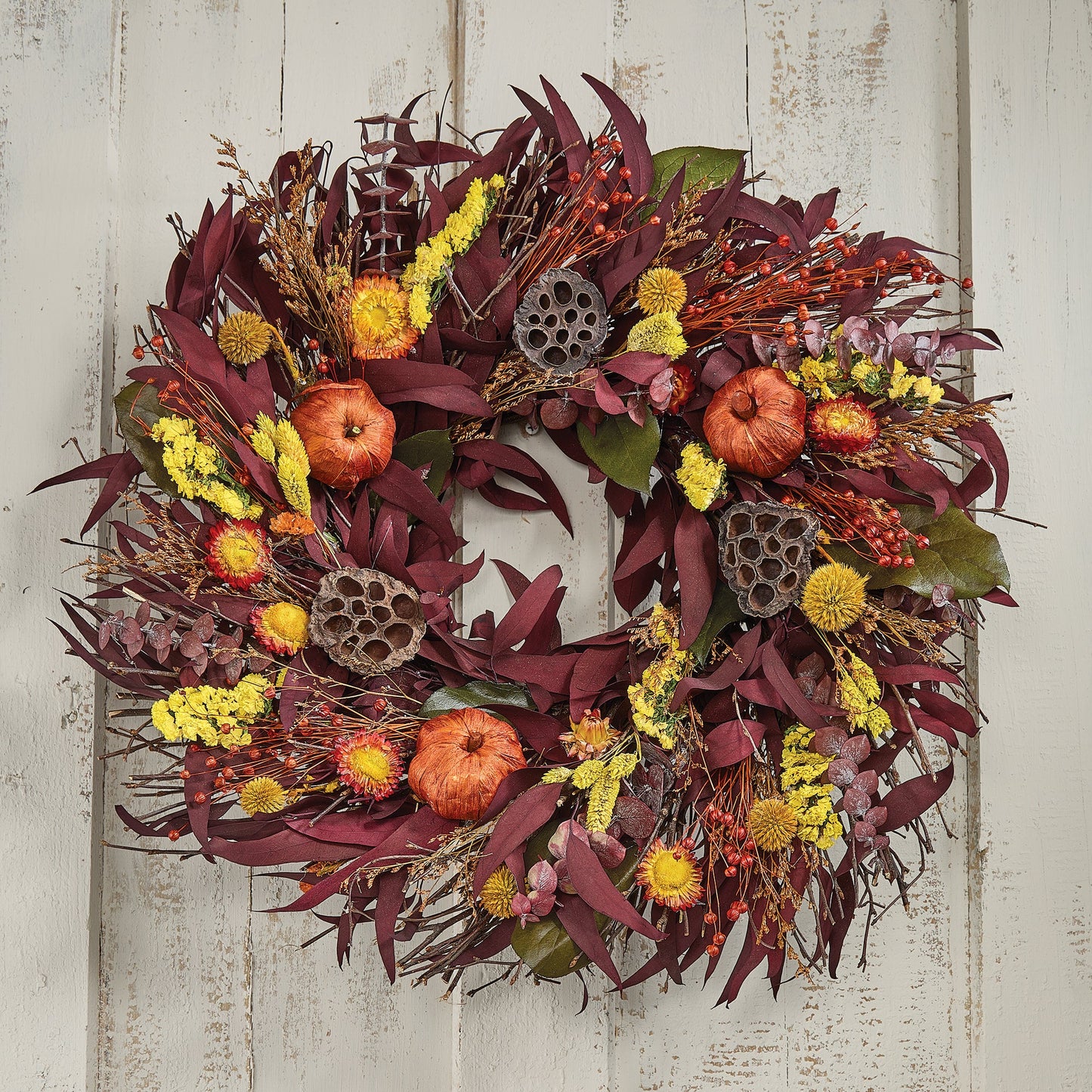 Beauty in Burgundy & Yellow Wreath (Preorder)