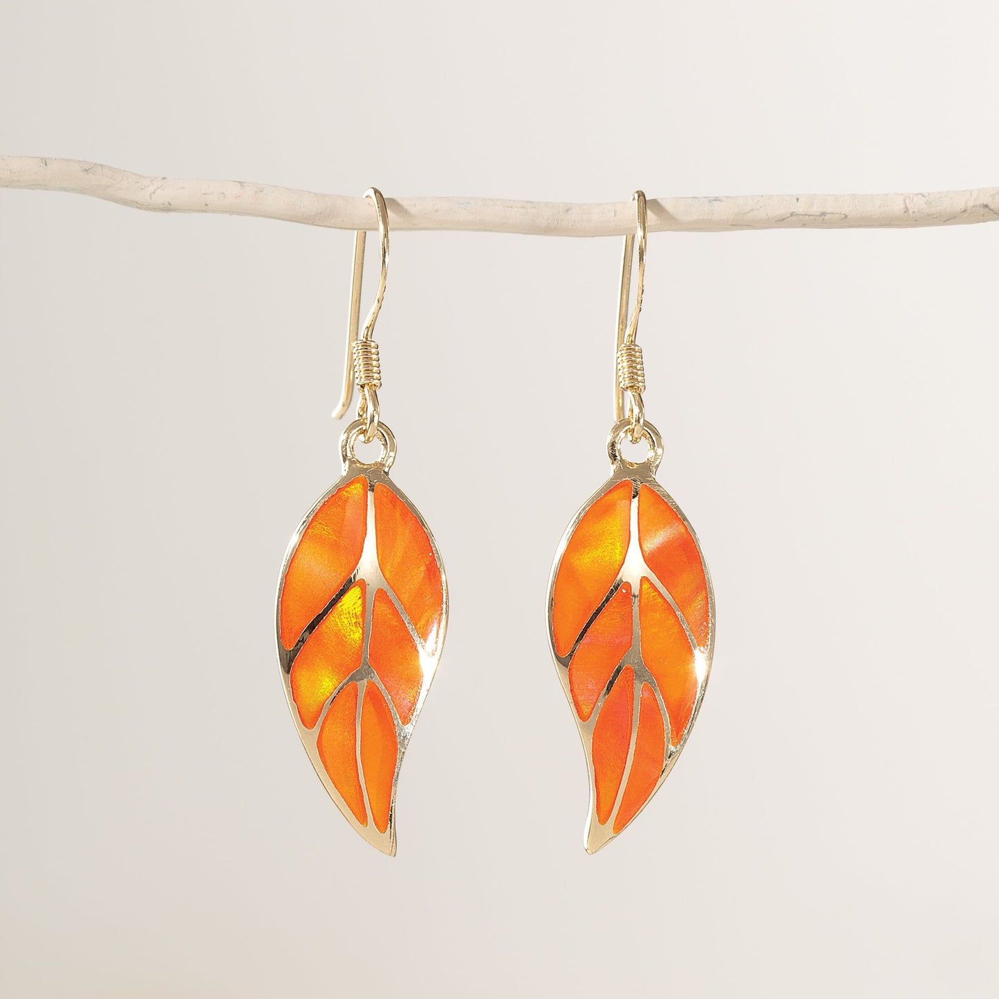 Aurora Opal Leaf Earrings (Preorder)