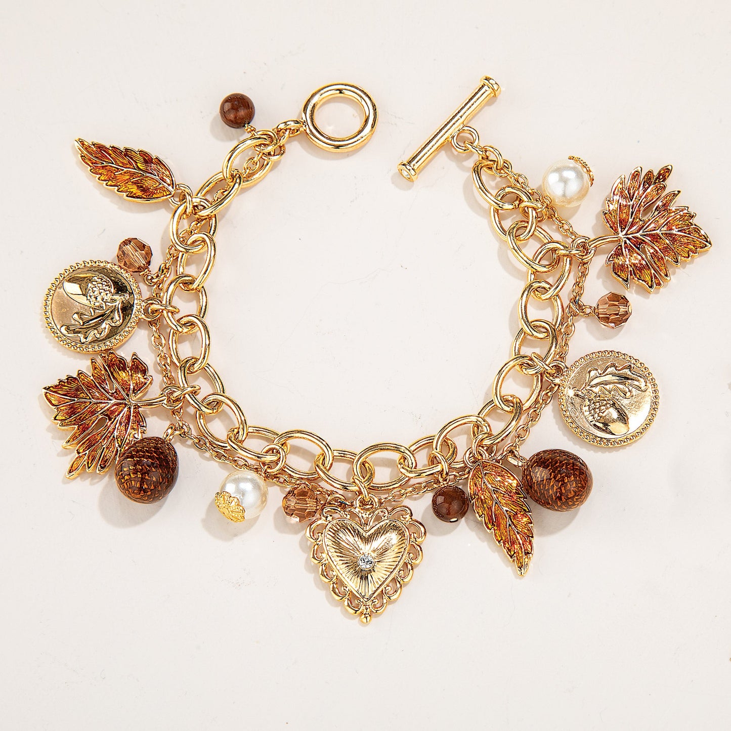Chic Harvest Charm Bracelet