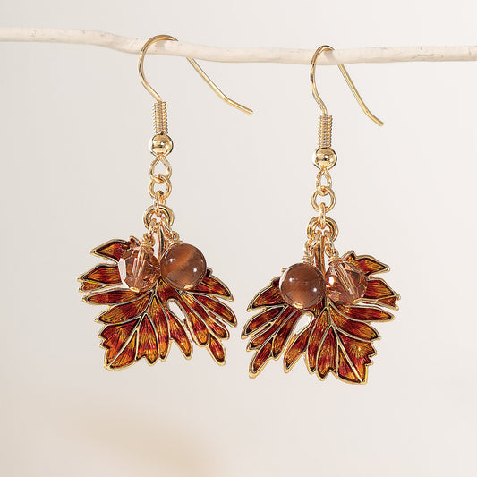 Chic Harvest Leaf Earrings