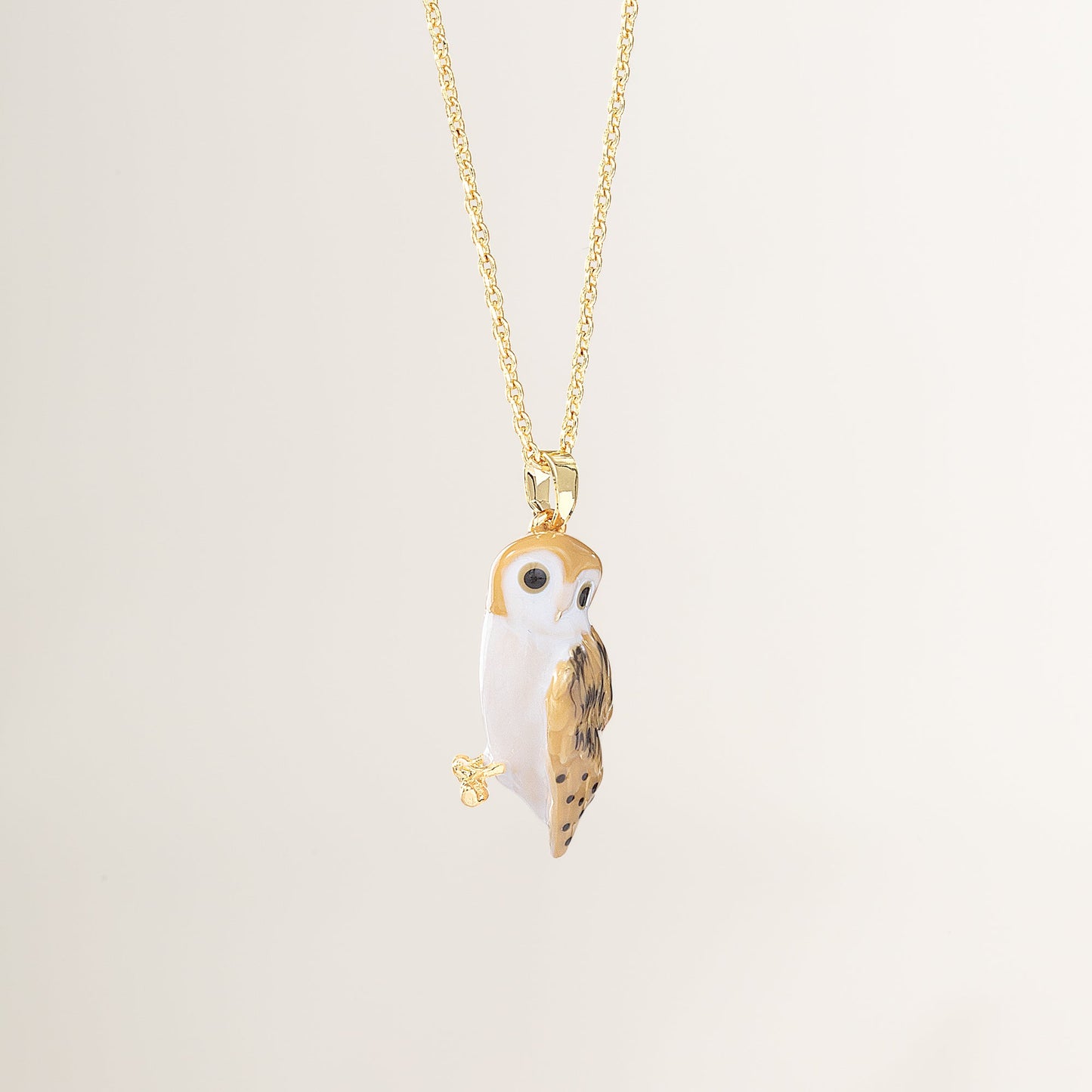 Wildlife Charm Owl Pendant Necklace