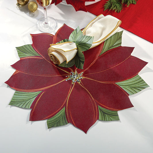 Christmas Poinsettia Place Setting (Preorder)