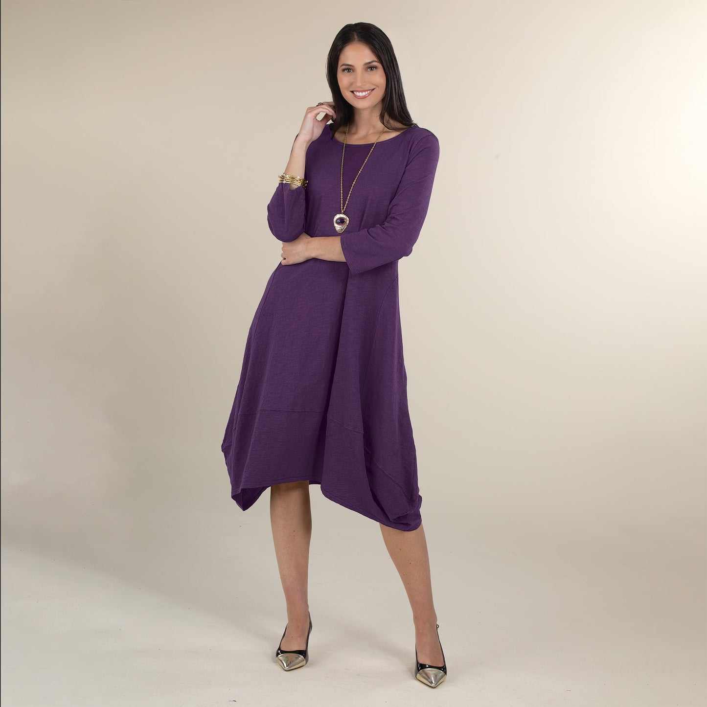 Blackberry Blooming Tulip Dress