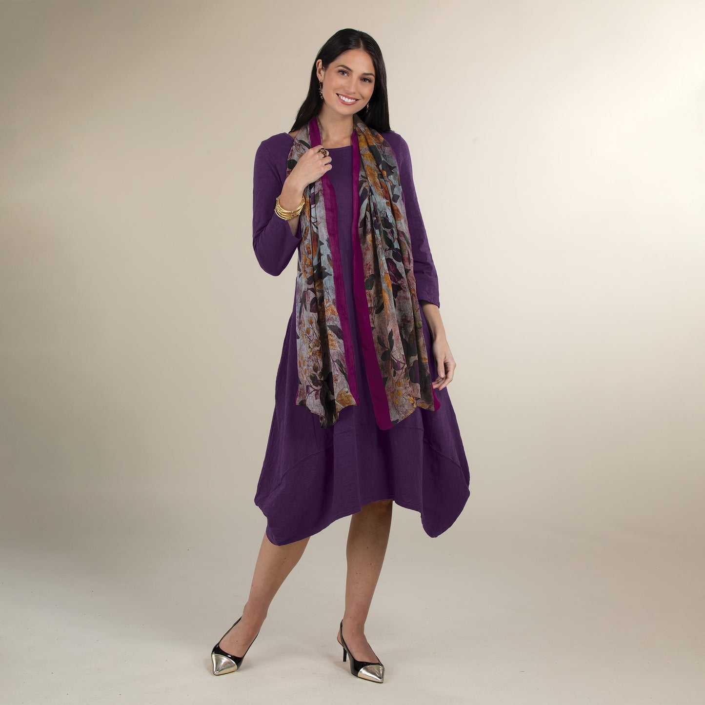 Blackberry Blooming Tulip Dress