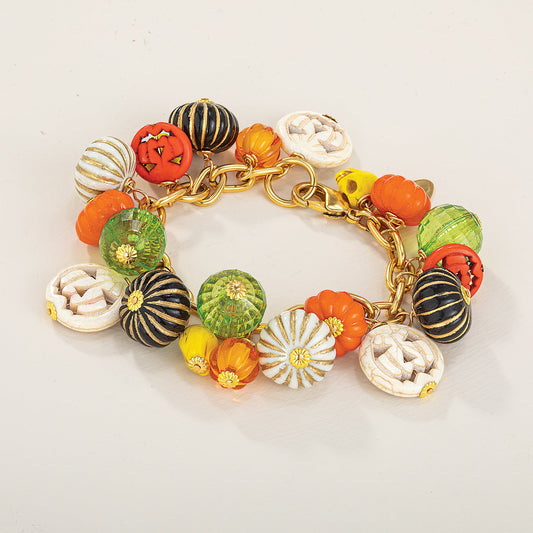 Chic Treats Pumpkin Charm Bracelet
