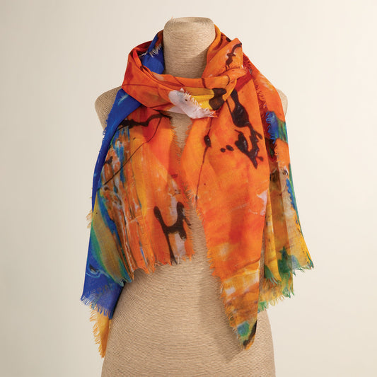 Specs & Splatters Wool Scarf