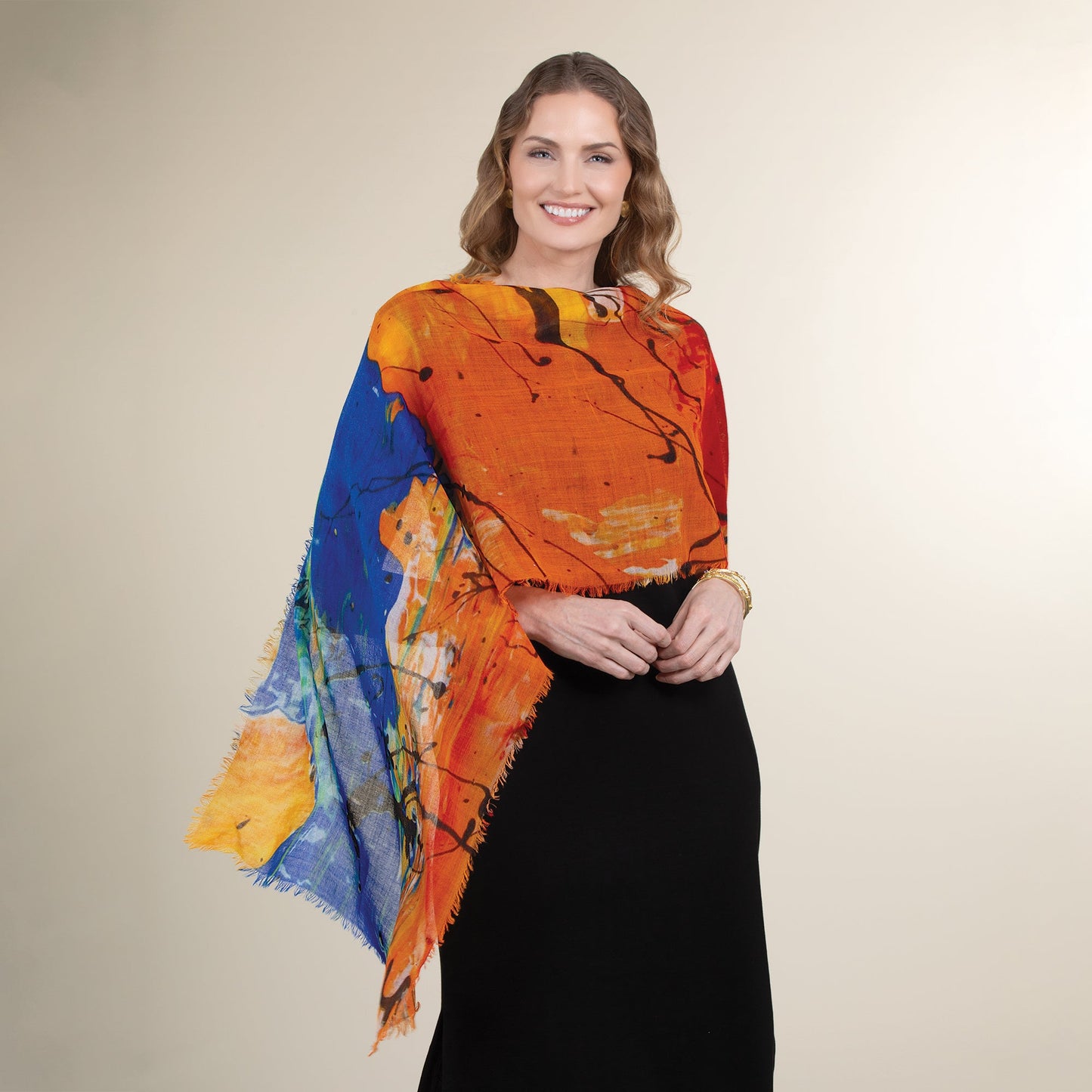 Specs & Splatters Wool Scarf