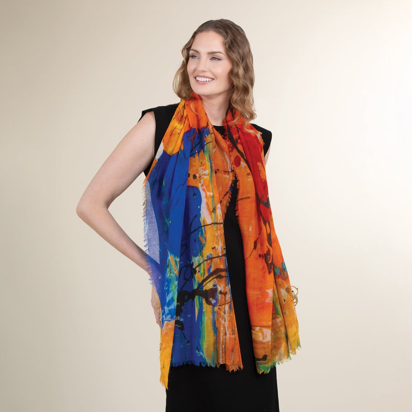 Specs & Splatters Wool Scarf