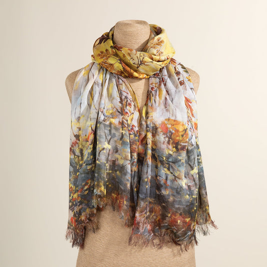 Cascading Leaves Scarf