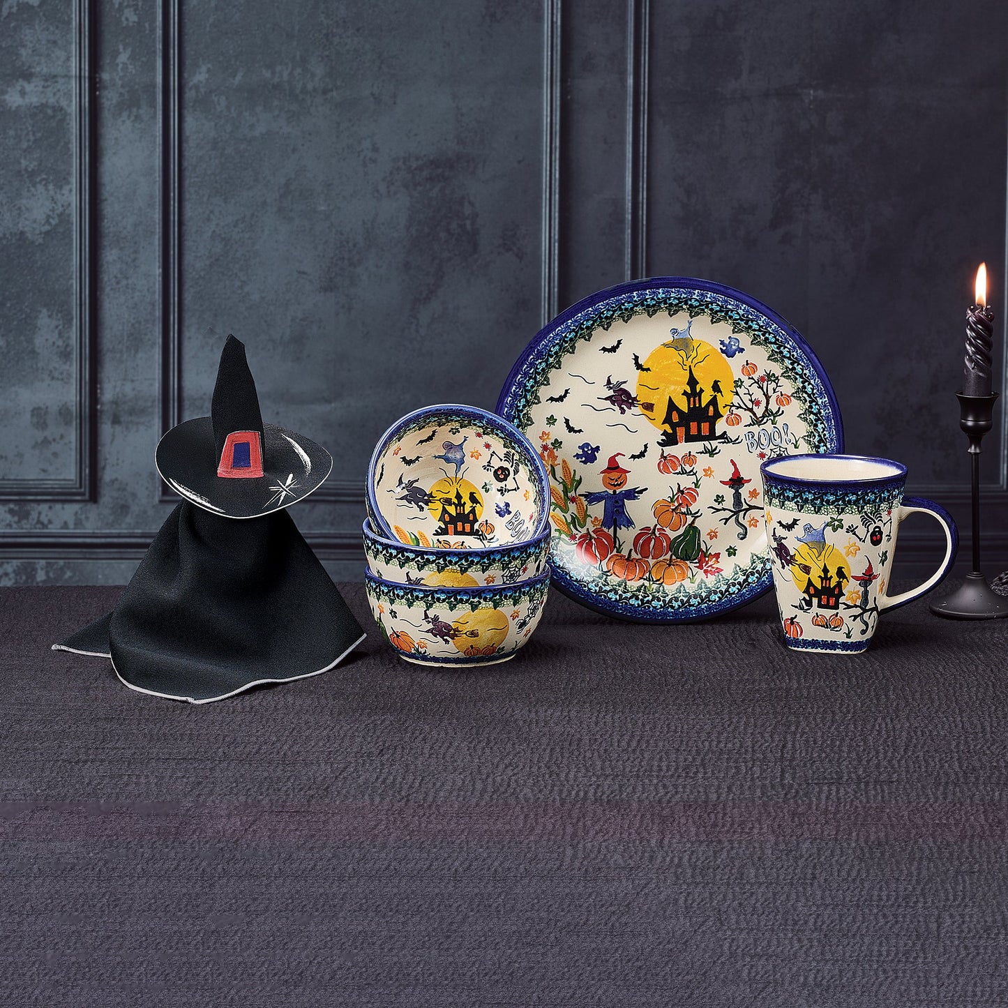 Polish Pottery Magic Moonlight Dinner Plate (Preorder)