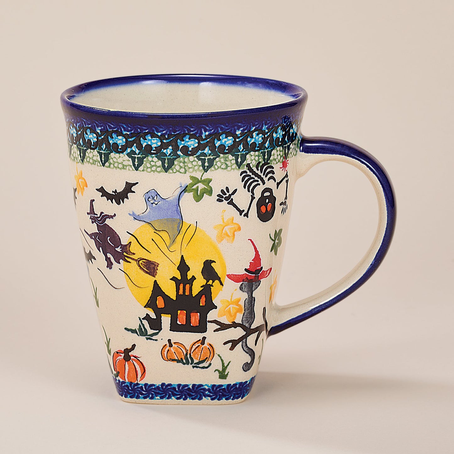 Polish Pottery Magic Moonlight Tall Mug, 18oz. (Preorder)