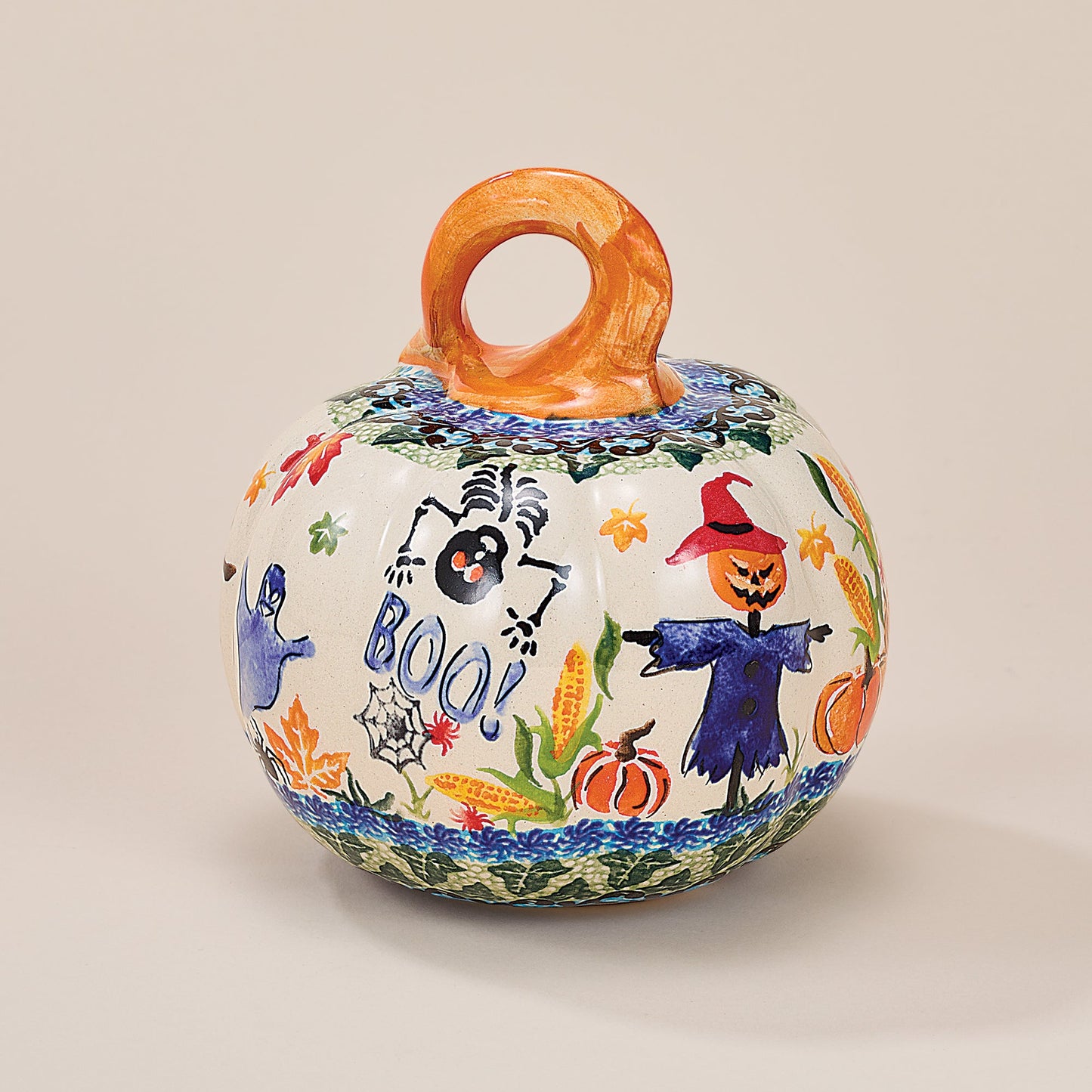 Polish Pottery Magic Moonlight Mini Pumpkin (Preorder)