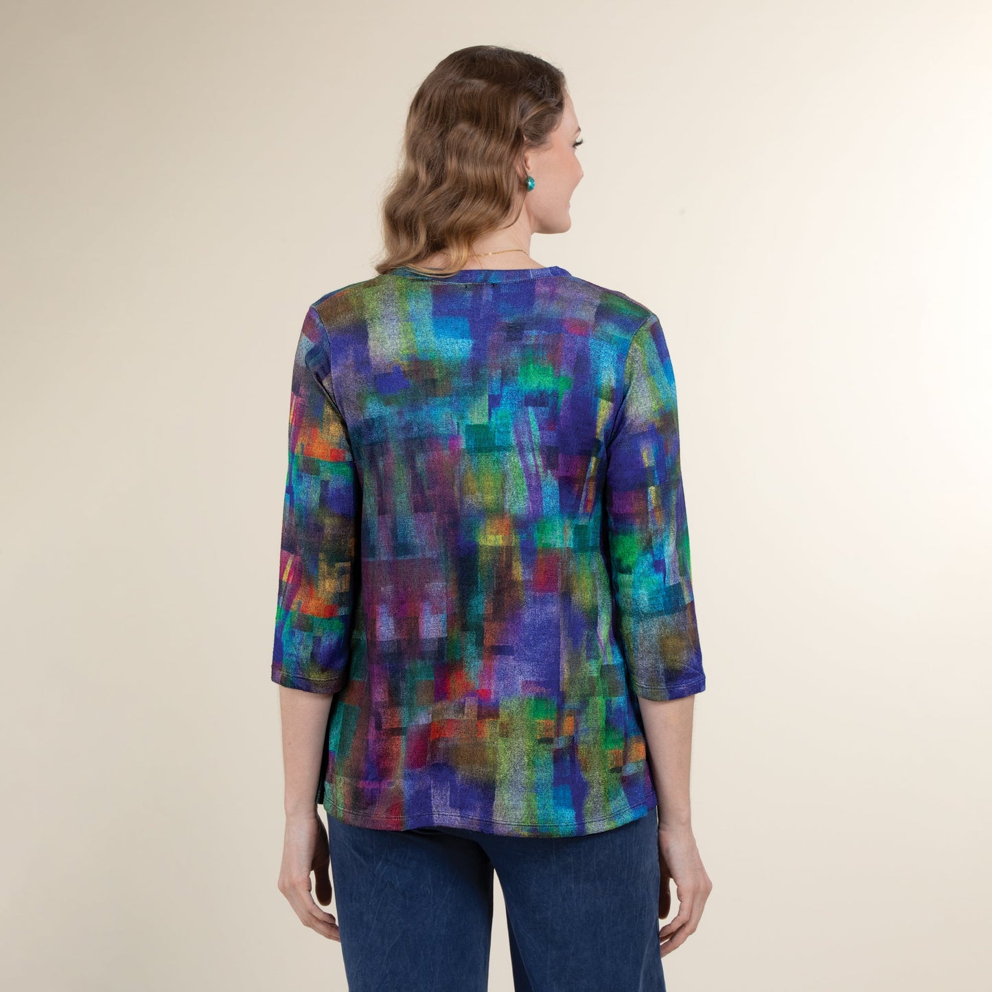 Geometric Watercolors Blouse