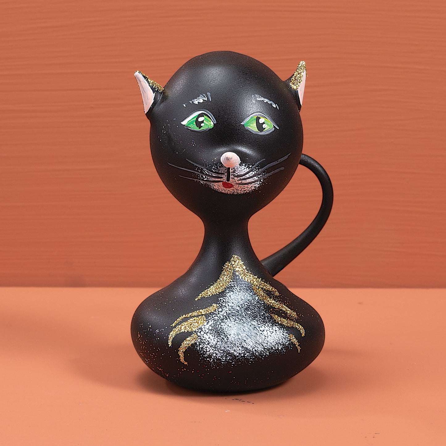 Black Cat Lago Di Como Figurine