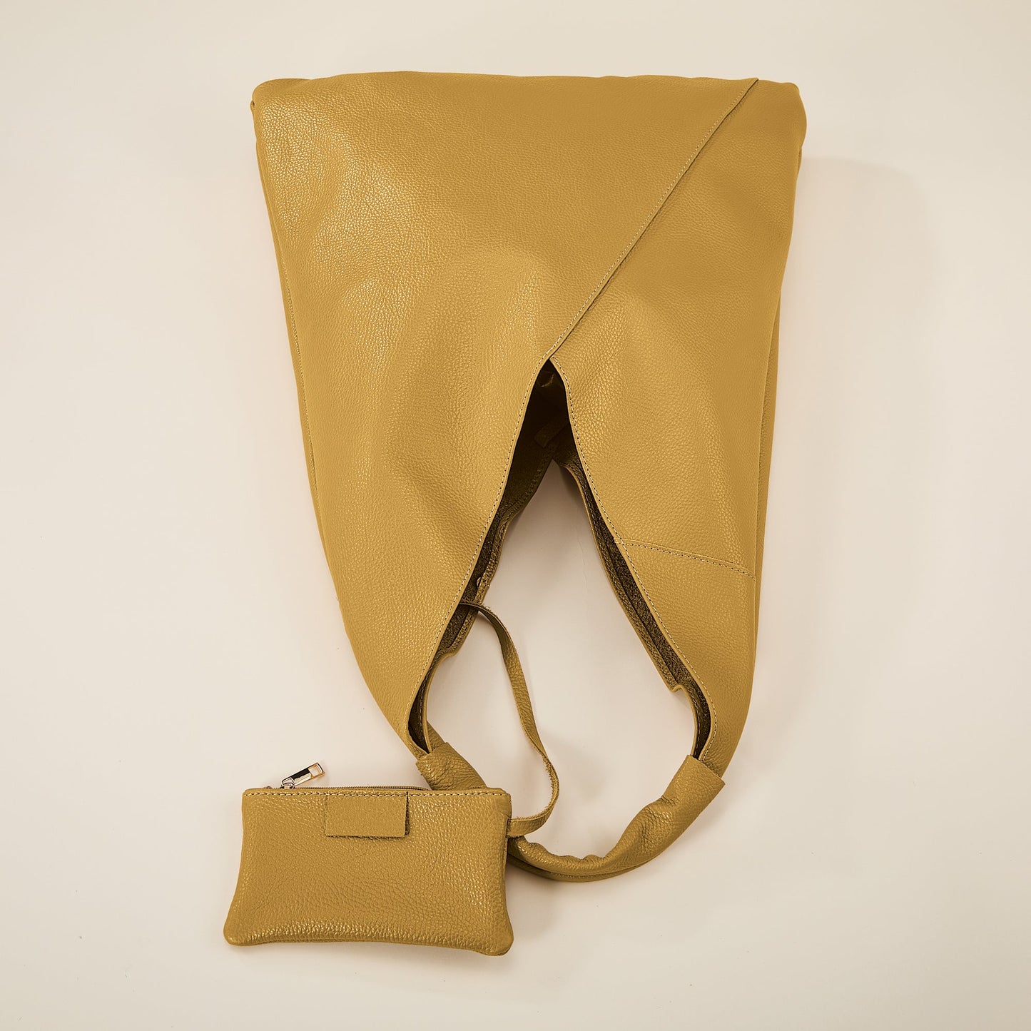 Milazzo Butterscotch Italian Leather Hobo Bag