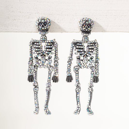Sparkling Skeleton Earrings