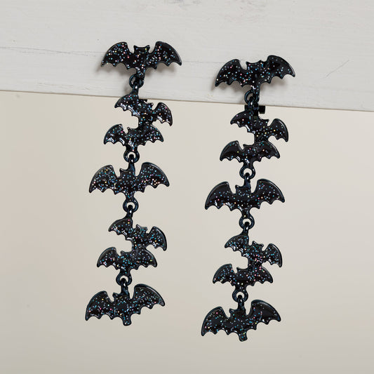 Dancing Bat Clip-On Earrings