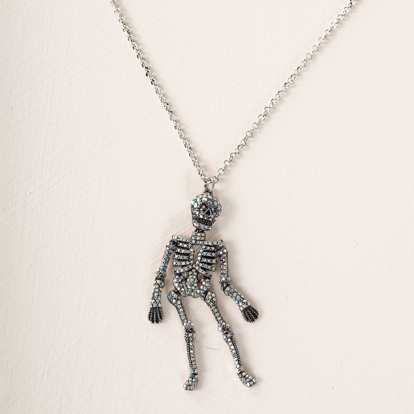 Sparkling Skeleton Pendant Necklace