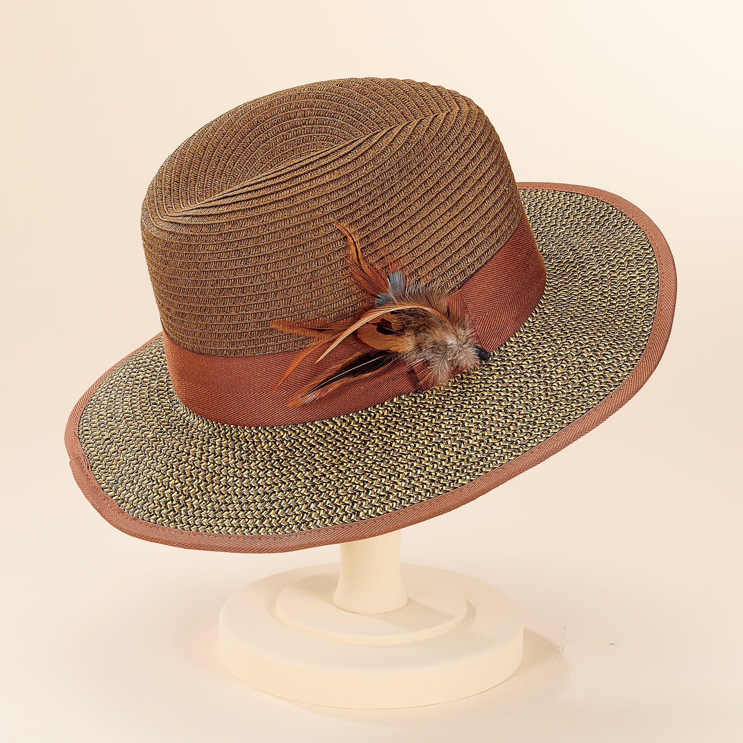 Carissa Braided Straw Fedora