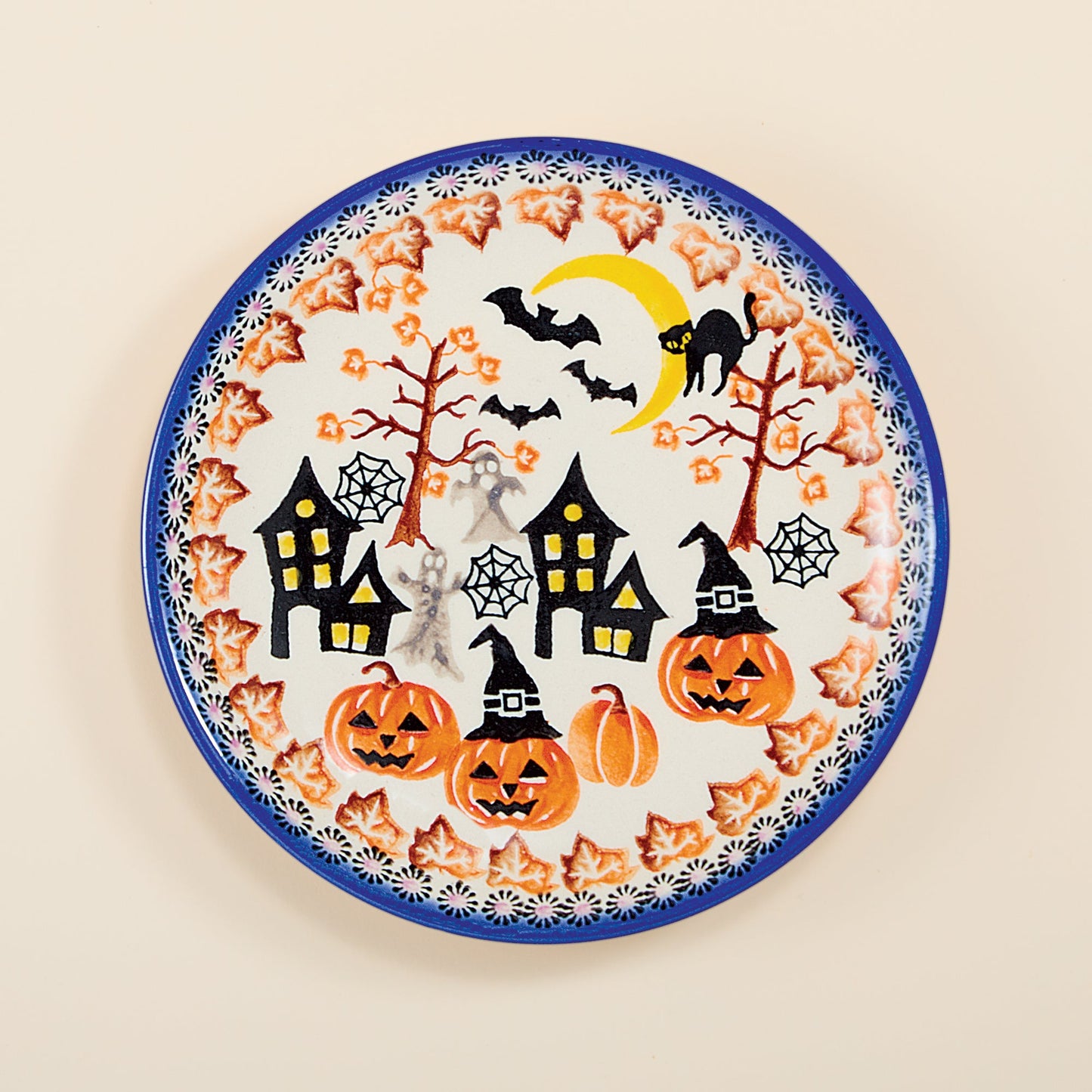 Polish Pottery Enchanting Pumpkins Small Plate