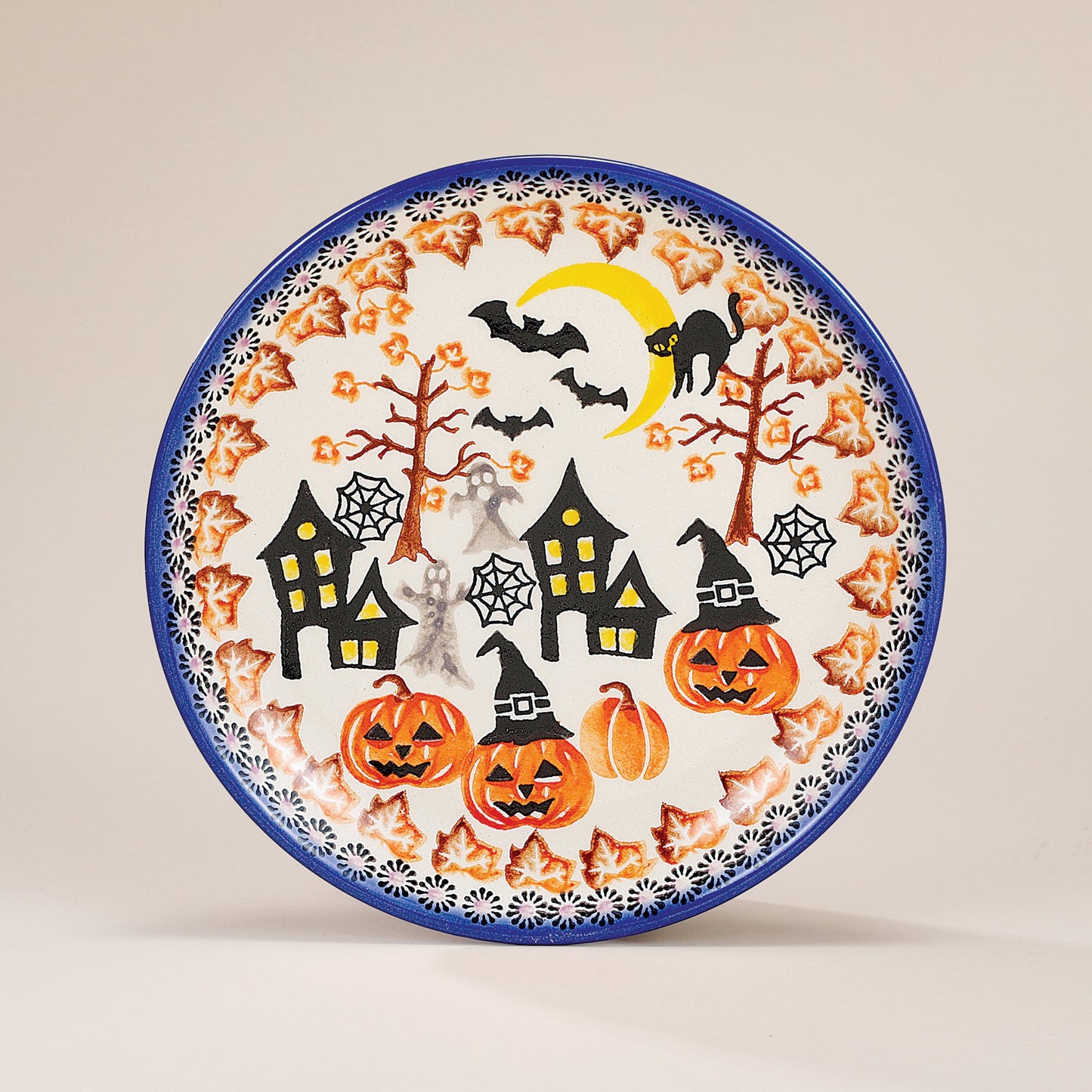 Polish Pottery Enchanting Pumpkins Small Plate